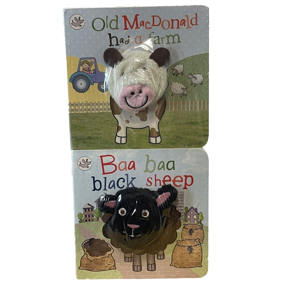Little Learners Baby Finger Puppet Books Old McDonald And Baa Baa Black‎ Sheep